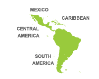 Map of South America, Europe, Asia, Africa, Australia, Pacific